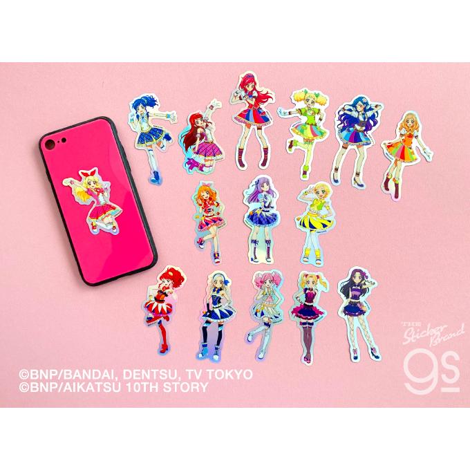 15種セット アイカツ！ ホログラムステッカー アイドル アニメ 可愛い