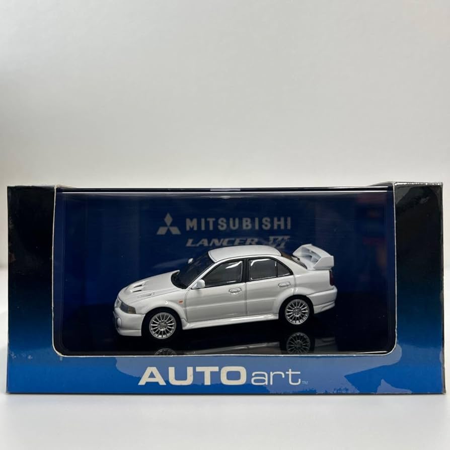 Amazon | AUTOart 1/43 MITSUBISHI Lancer Evolution Ⅵ White オート
