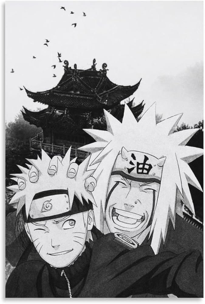 Amazon.co.jp: アニメ NARUTO -ナルト- 自来也 キャンバス アート