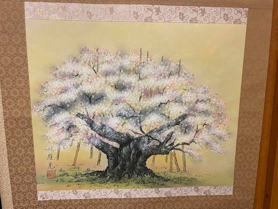 掛け軸 翆城 山水夏画 絹本 希少 軸装 茶道具 掛軸 美品 です。