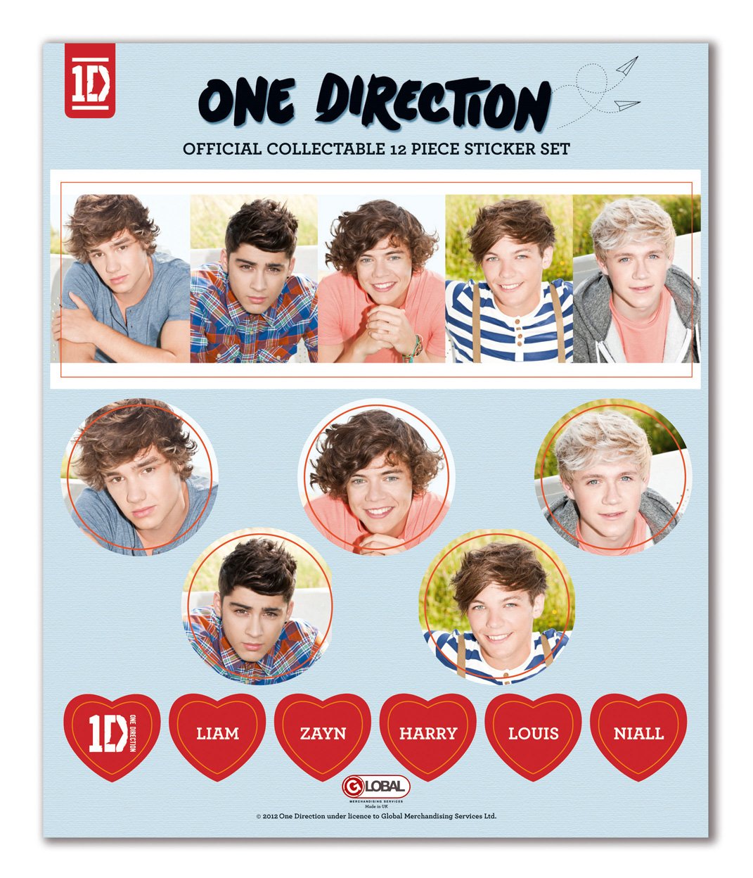Amazon.co.jp: ワン・ダイレクション / ONE DIRECTION 1D ステッカー