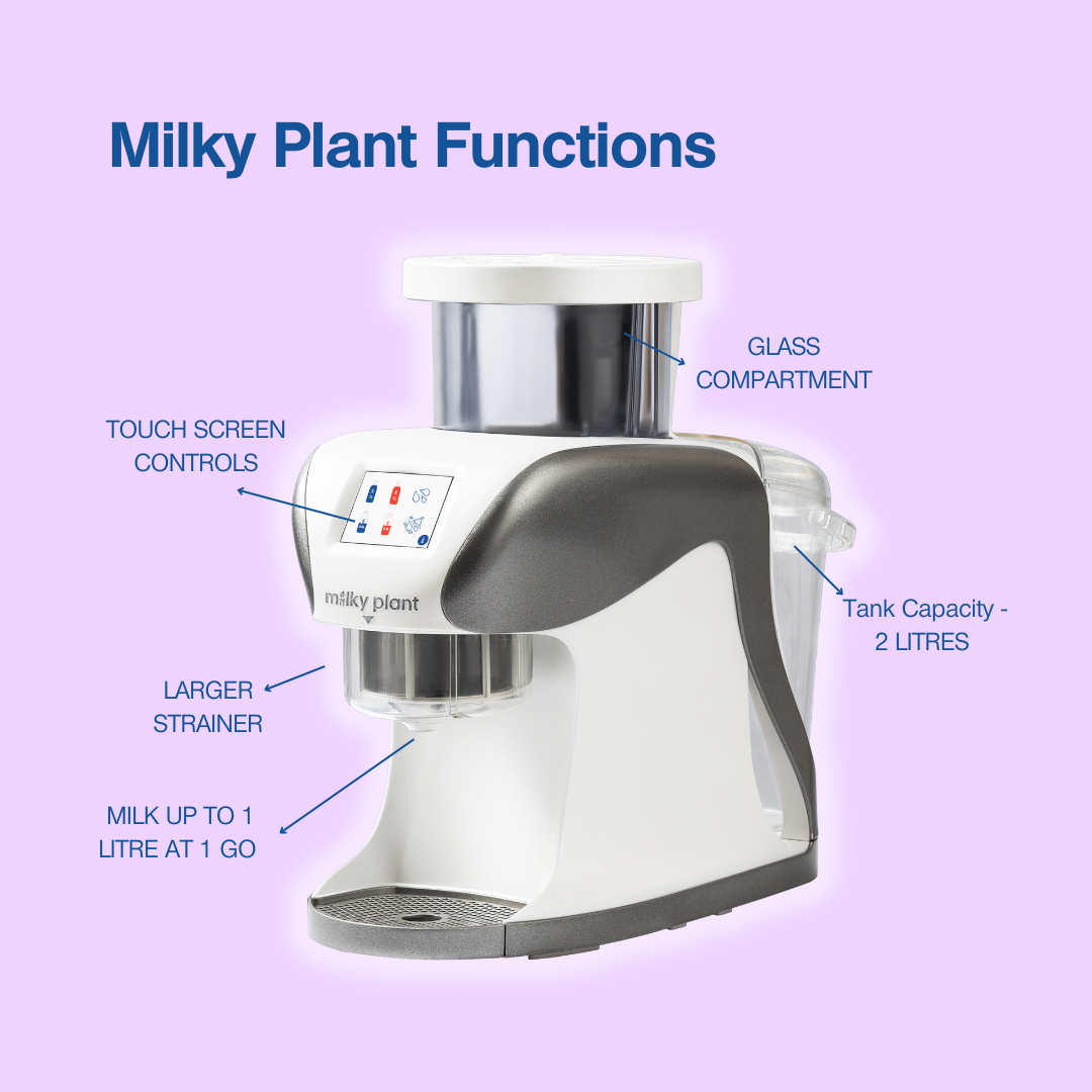 Milky Plant - Turn Any Nut, Grain or Seed To Plant Milk in 3