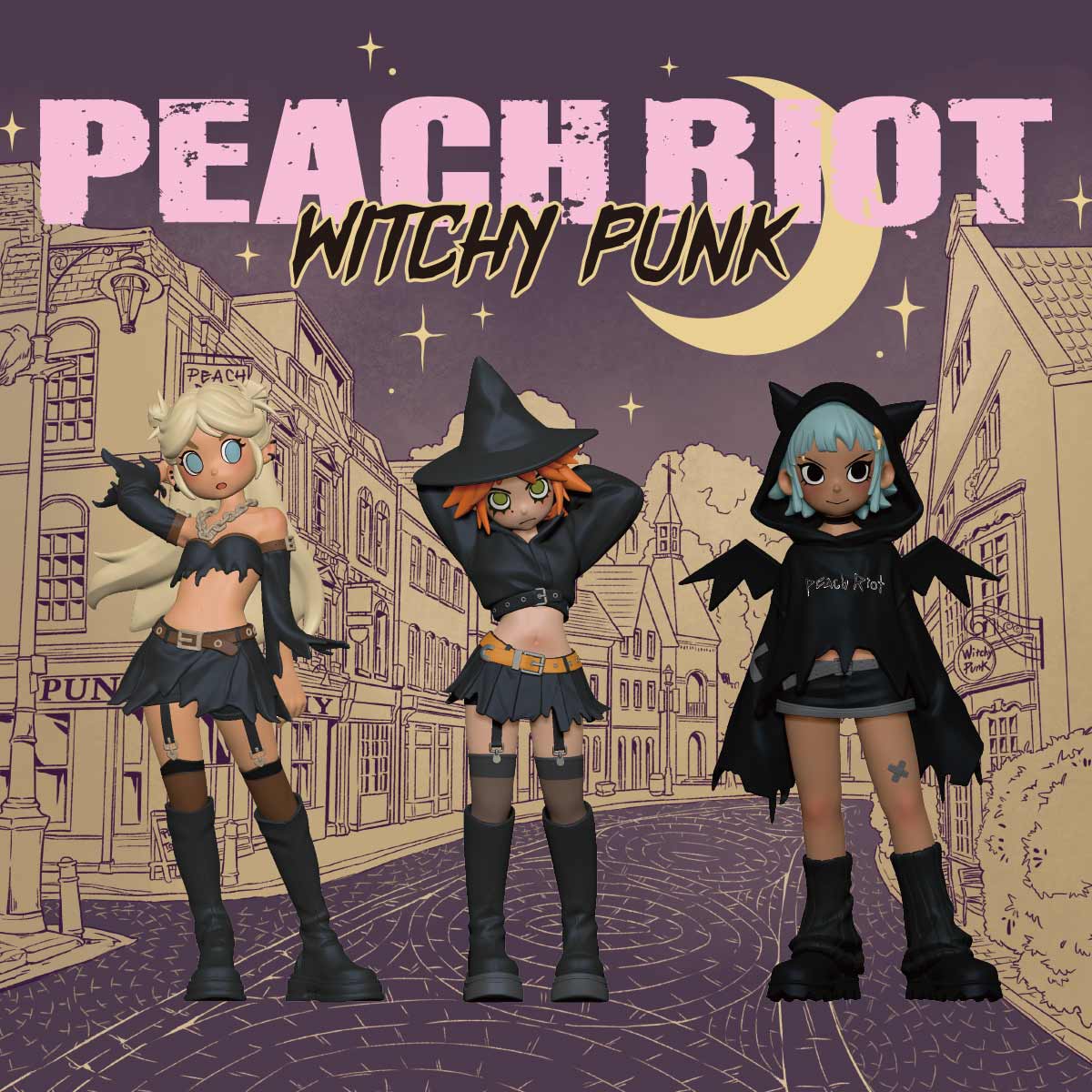 Peach Riot Witchy Punk Figures - POP MART (United States)