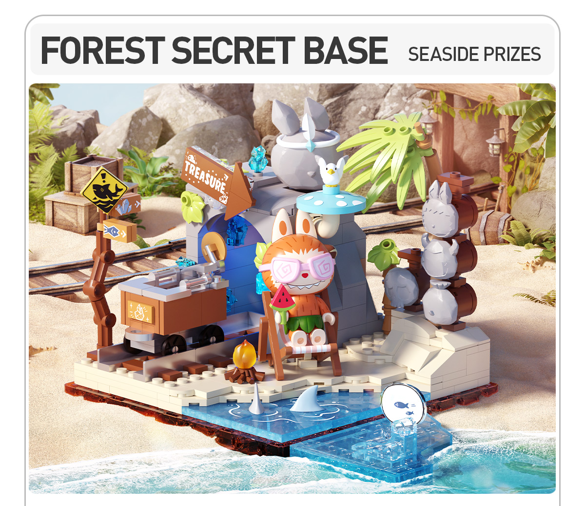 THE MONSTERS Forest Secret Base Series Blocks-Playful Home - POP