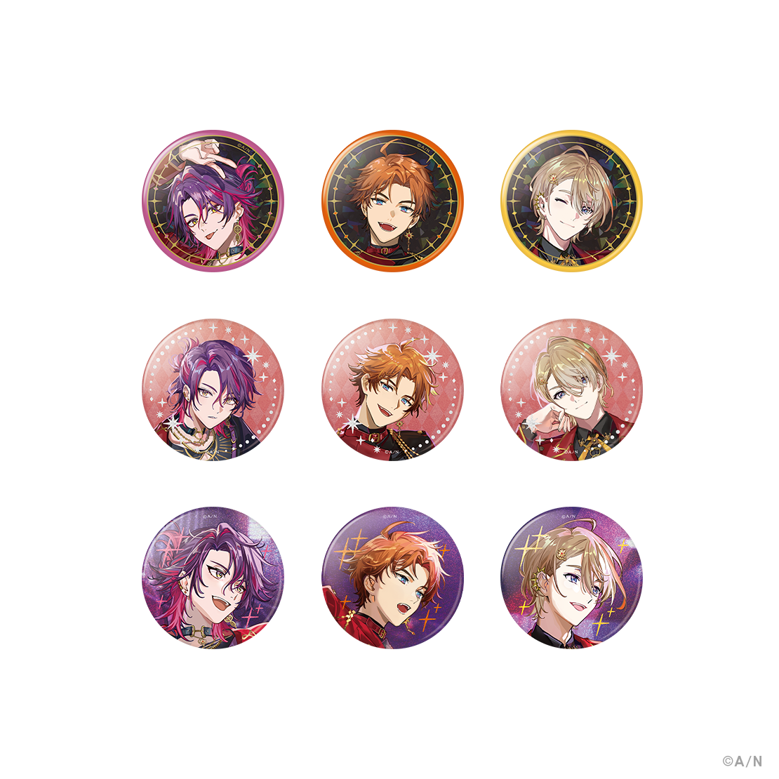 IMPACT】ランダムキラキラ缶バッジ 太陽組｜にじさんじオフィシャルストア
