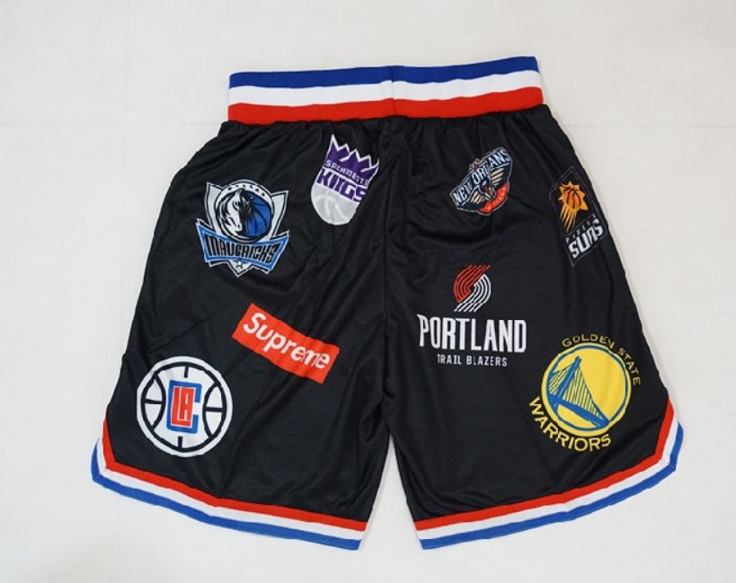 Спортивные шорты Supreme x Nike x NBA Teams Authentic Shorts Black