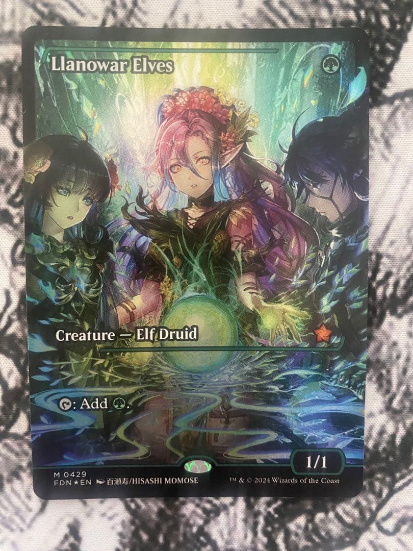 Mtg ショーケース foil ラノワールのエルフ 英語版 mtg フルアート ハローFOIL ラノワールのエルフ 英語版 slc - メルカリ