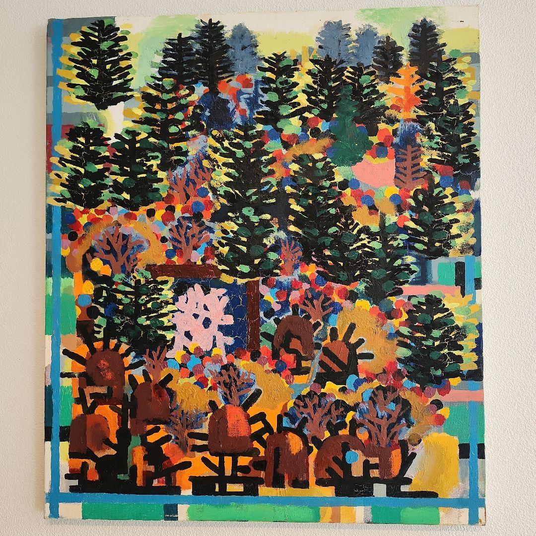 田渕眞兒　油絵　油彩　抽象画シリーズ　No.19 楽天市場】【絵画】【手書き】【壁掛け】【油絵】【抽象画】【絵