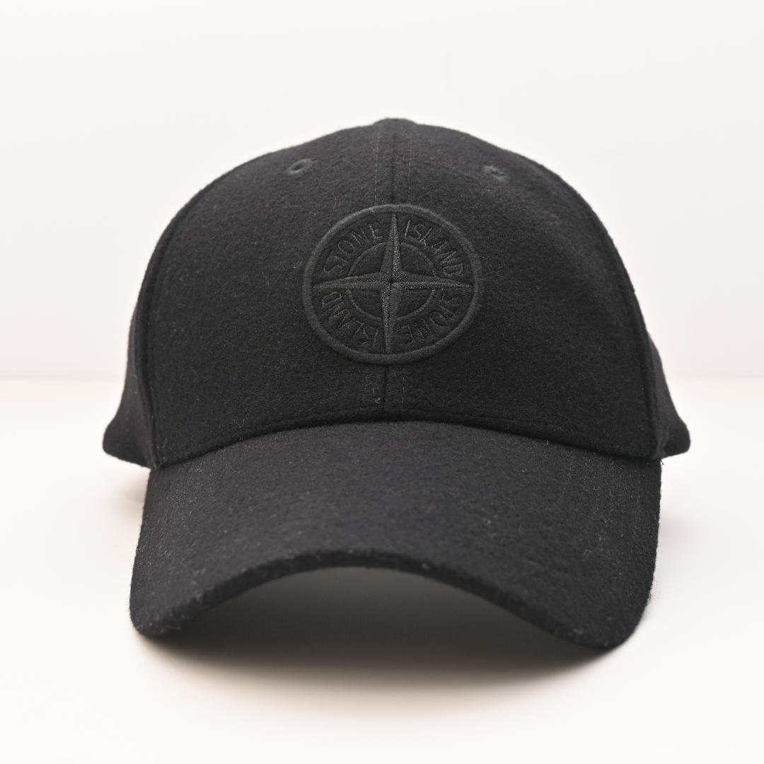 も*り様 STONE  ストーンアイランド キャップ ブラック 黒 STONE ISLAND（ストーン アイランド） ベースボールキャップ