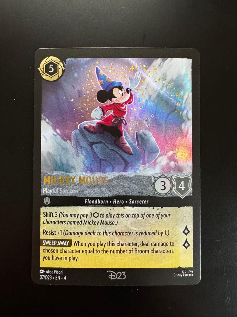 Disney ディズニー ロルカナ ミッキー / D23 限定 プロモ PSA用