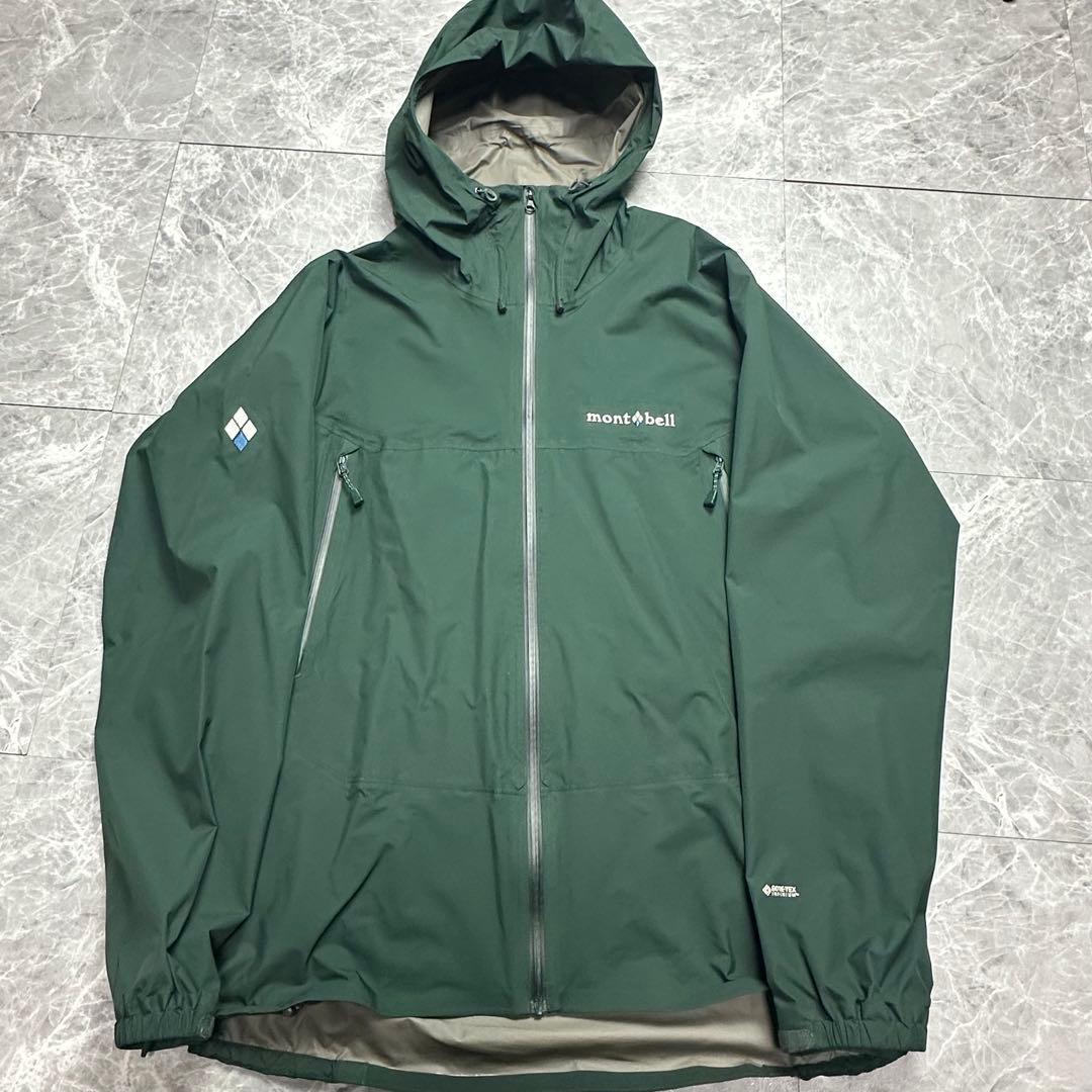 モンベル　ゴアテックス　レイントレッカー　グリーン　マウンテンパーカー　L 希少