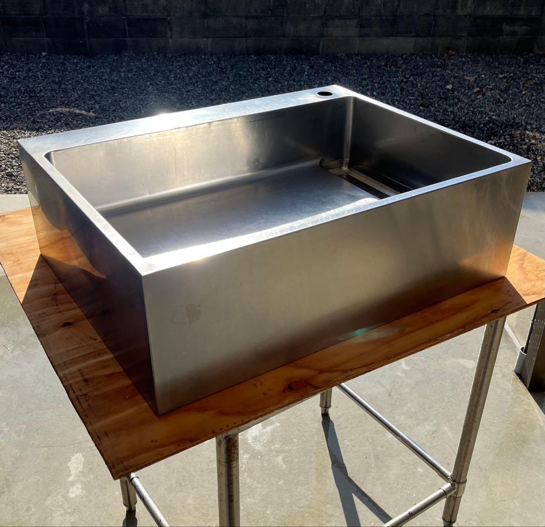 ステンレス1槽シンクトップ 流し台 780×600×250 業務用 シンク 1槽 ステンレス 流し台 600×600×高さ850 600-600 (業務