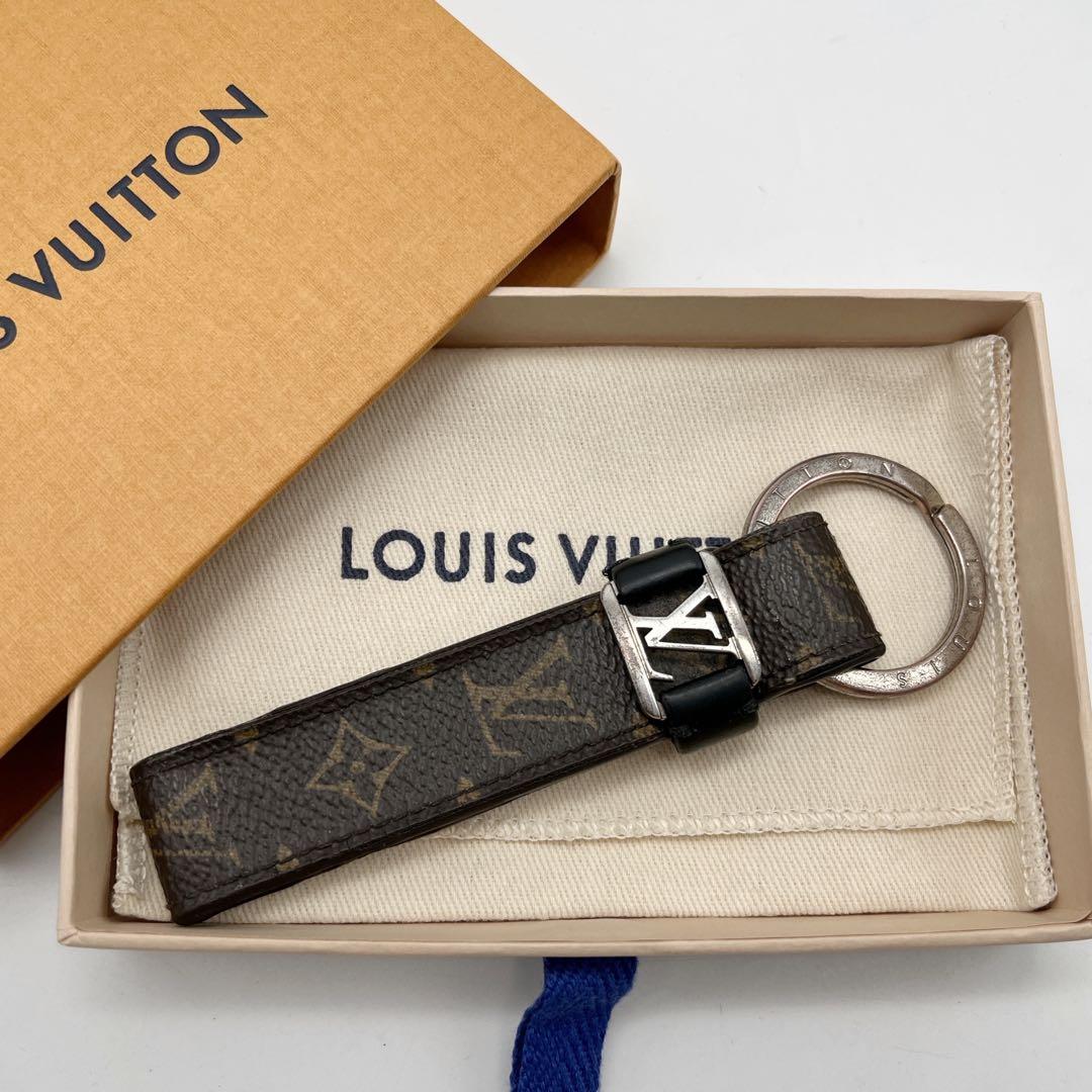 ルイヴィトン モノグラム×レザー LVドラゴンヌ キーリング キーホルダー