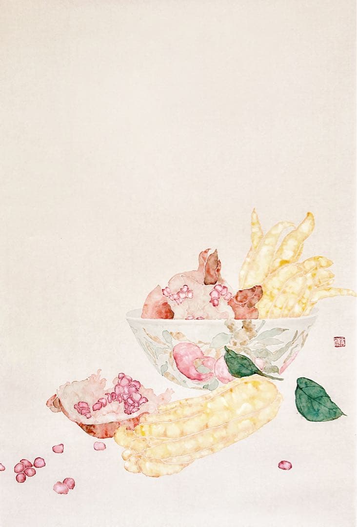 国画  没骨画  日本画