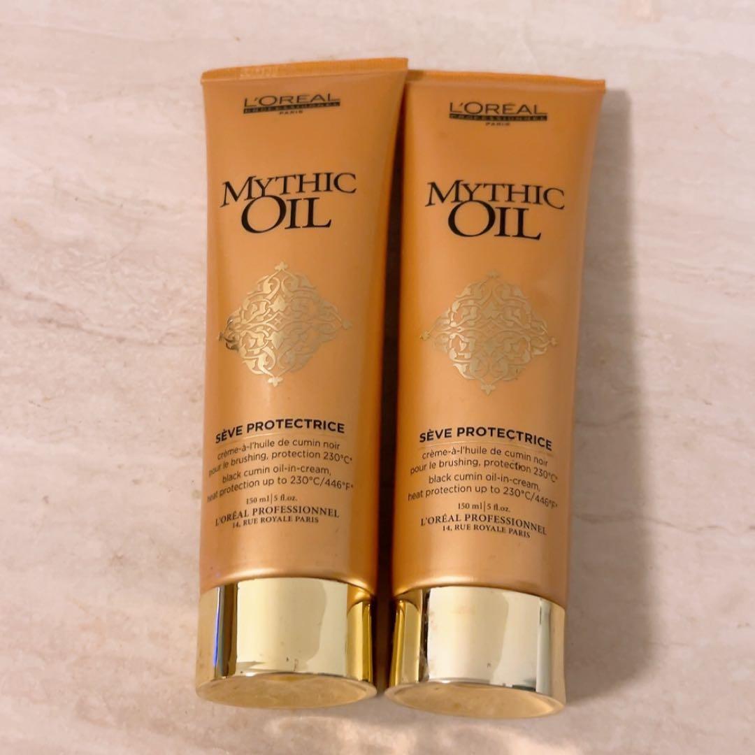 w☆ほぼ全量☆ 2点 ロレアル ミシックオイル プロテクトクリーム 150ml