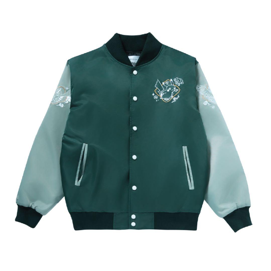 【韓国限定】ポケモン ピカチュウ ルギア ホウオウ スカジャン 伝統エディション 即完売した、『ポケモン金銀』発売25周年記念「スカジャン」が再販