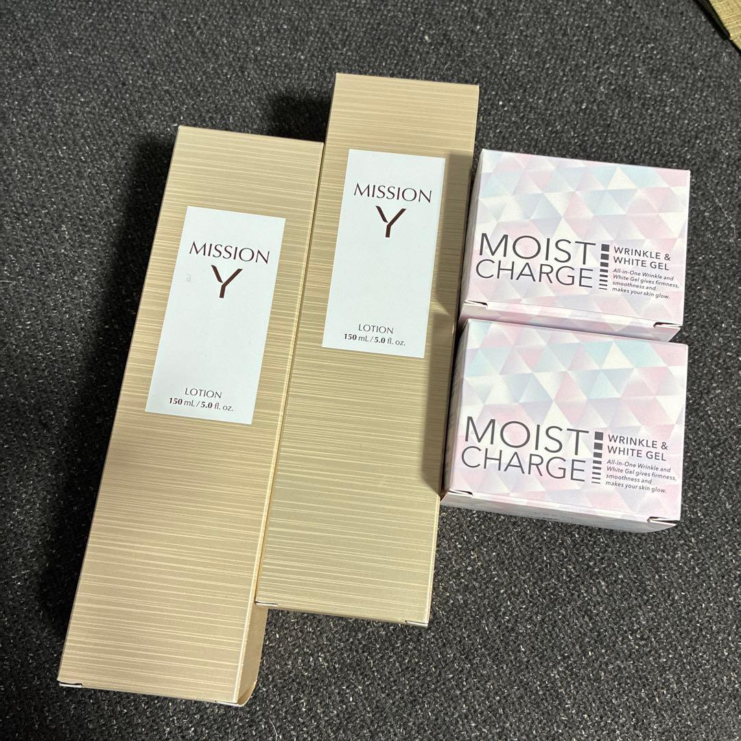MISSION Y LOTION ＆MOIST CHARGE 4個 MISSION Y LOTION ＆MOIST CHARGE 4個