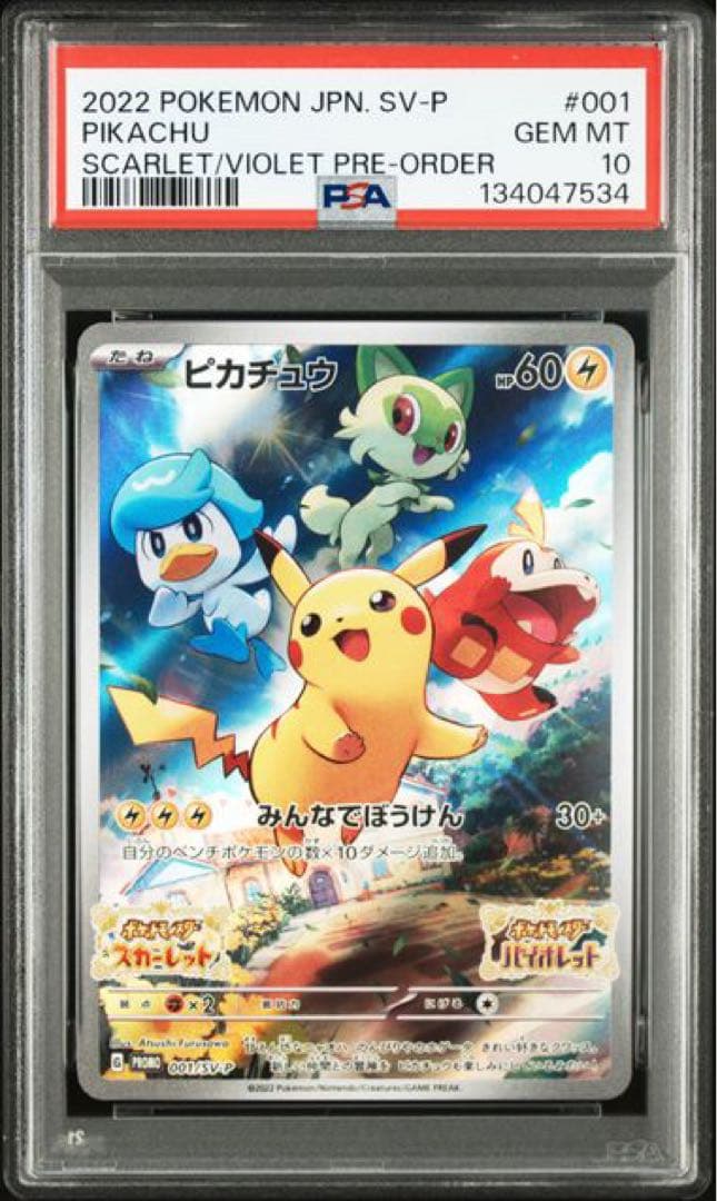 Pokémon ピカチュウ SV-P PSA10 PSA10】ピカチュウ(PROMO){雷}〈218/SV-P〉[SV-P] – 晴れる屋2