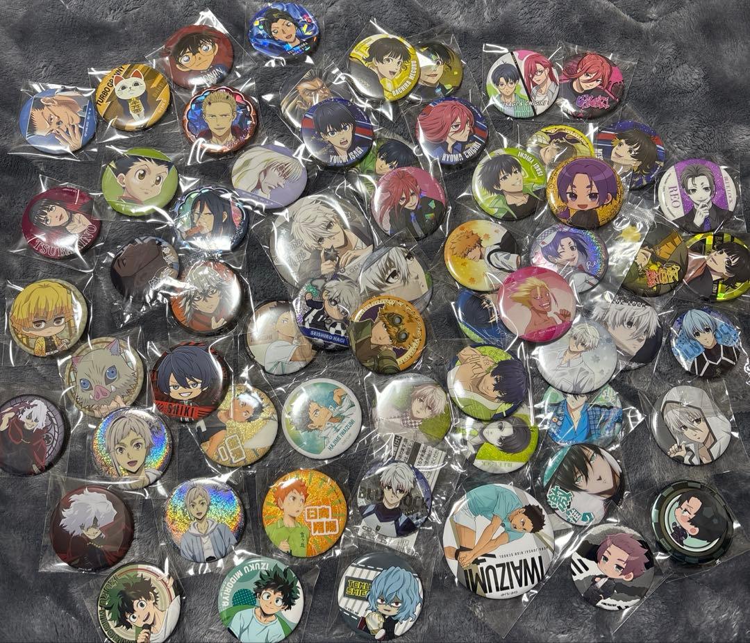 缶バッジ　ブルーロック　HUNTER×HUNTER 鬼滅　桃源暗鬼　ハイキュー