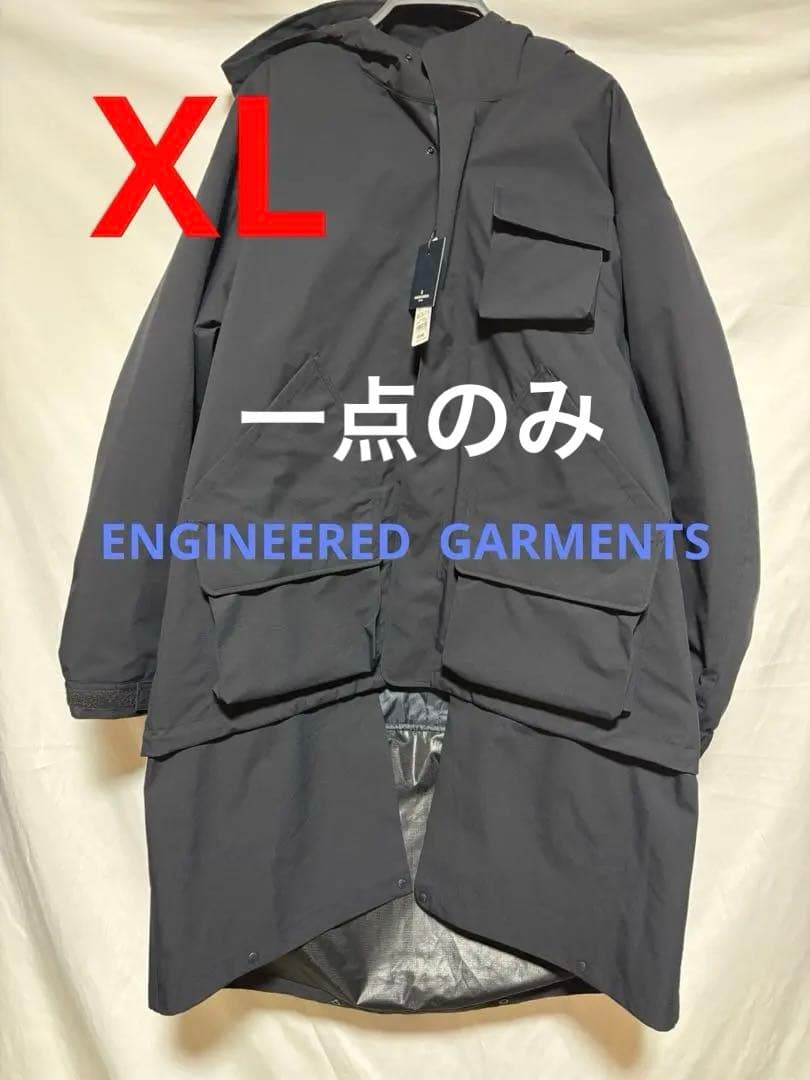 GU ×ENGINEERED GARMENTS パデッドシェルパーカ NAVY