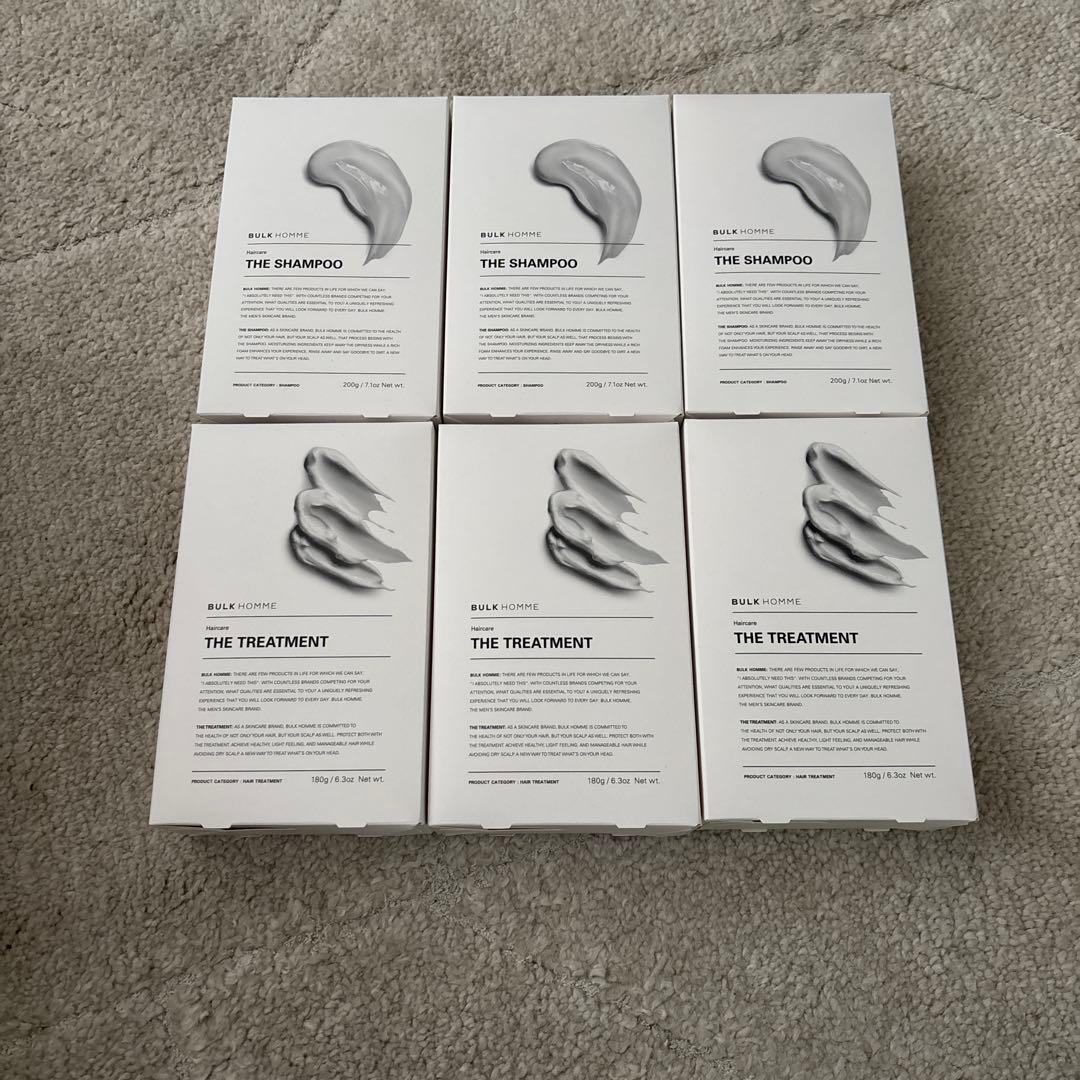 BULK HOMME シャンプー＆トリートメント 3セット
