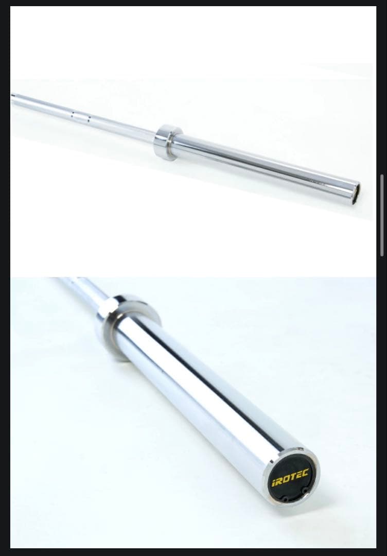 【未開封】IROTEC オリンピックバーベルシャフト 220cm 径50mm 楽天市場】IROTEC（アイロテック）オリンピックバーベルシャフト
