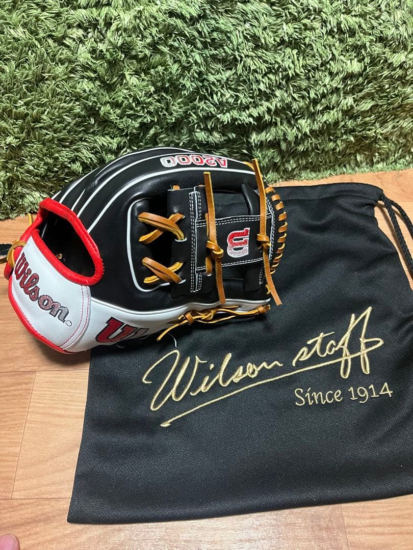 美品 Wilson A2000 1975 硬式内野手用グラブ ブラック×ホワイト