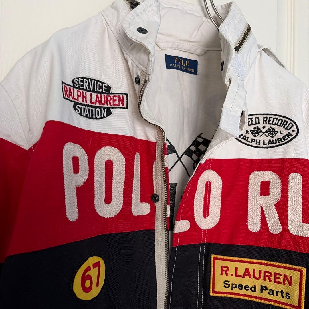 POLO RL レーシングジャケット 刺繍ワッペン多数 正規店購入 極美品 2026年最新】ラルフローレン レーシング ジャケットの人気アイテム