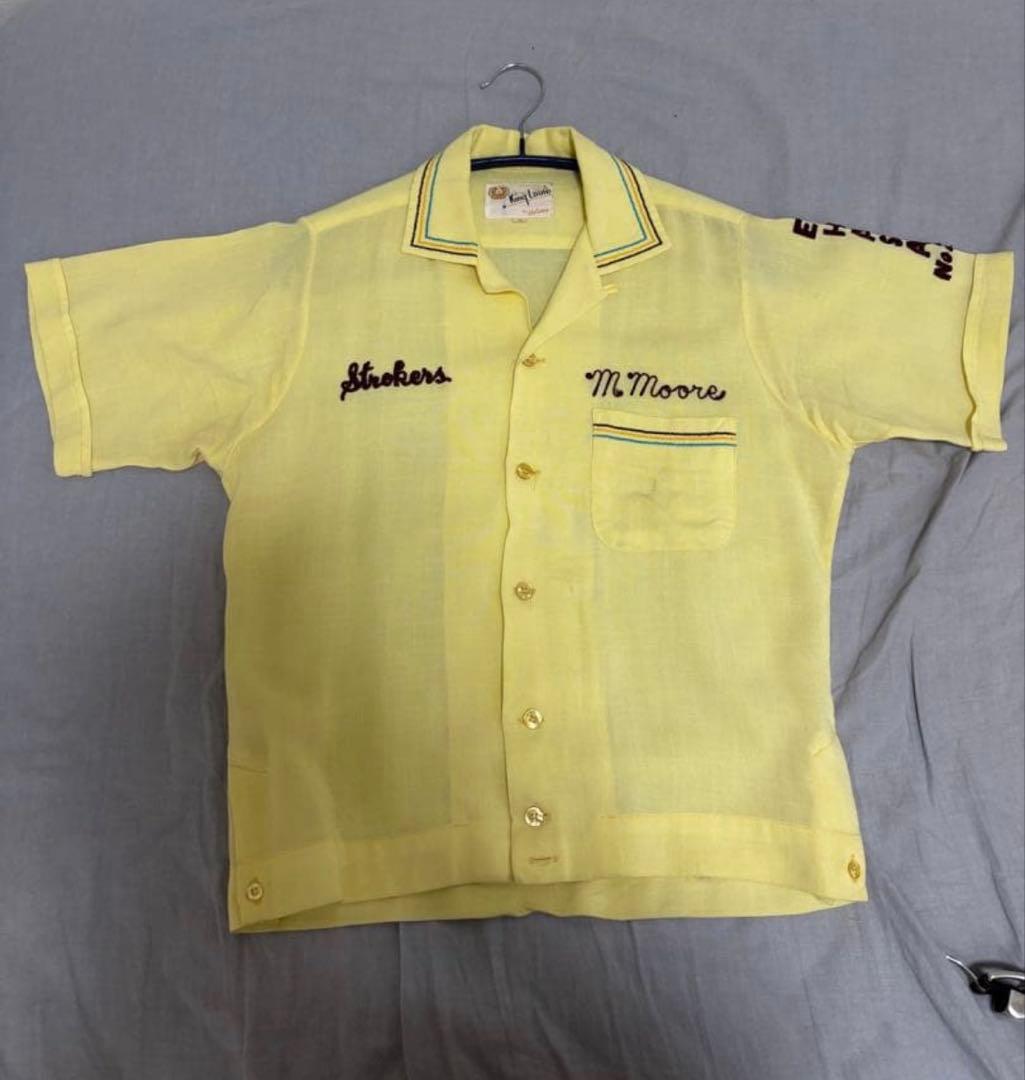 チ*ン様 50s 60s キングルイ ボウリングシャツ ビンテージ アメカジ 開 50s 60s キングルイ ボウリングシャツ ビンテージ アメカジ - メルカリ