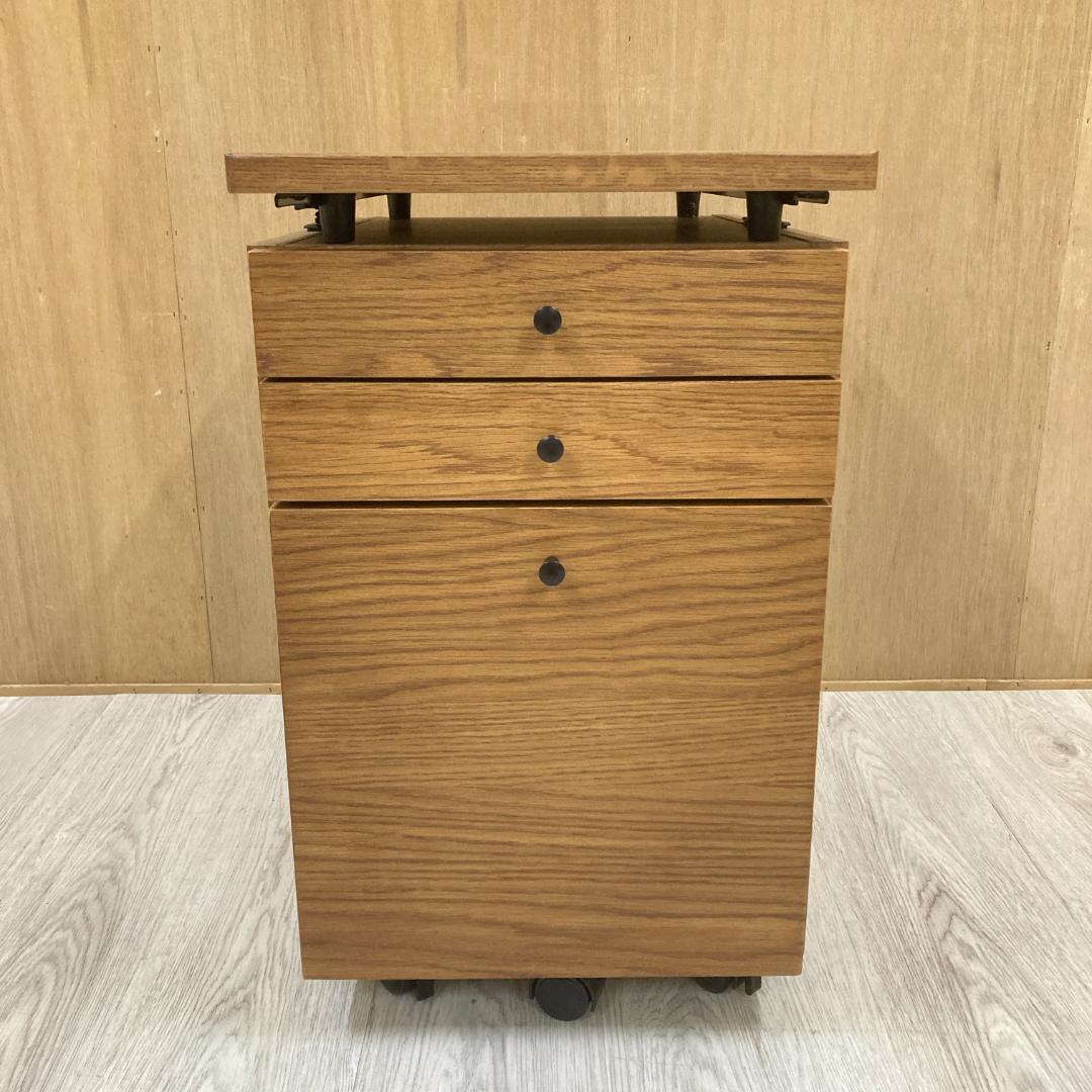 あお様　一生紀 フェロー ワゴン 　デスクワゴン　3段チェスト　脇机　C