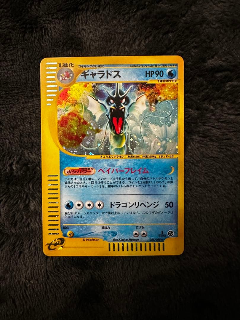 ポケモンカード　ギャラドス　カードe ホロ　神秘なる山