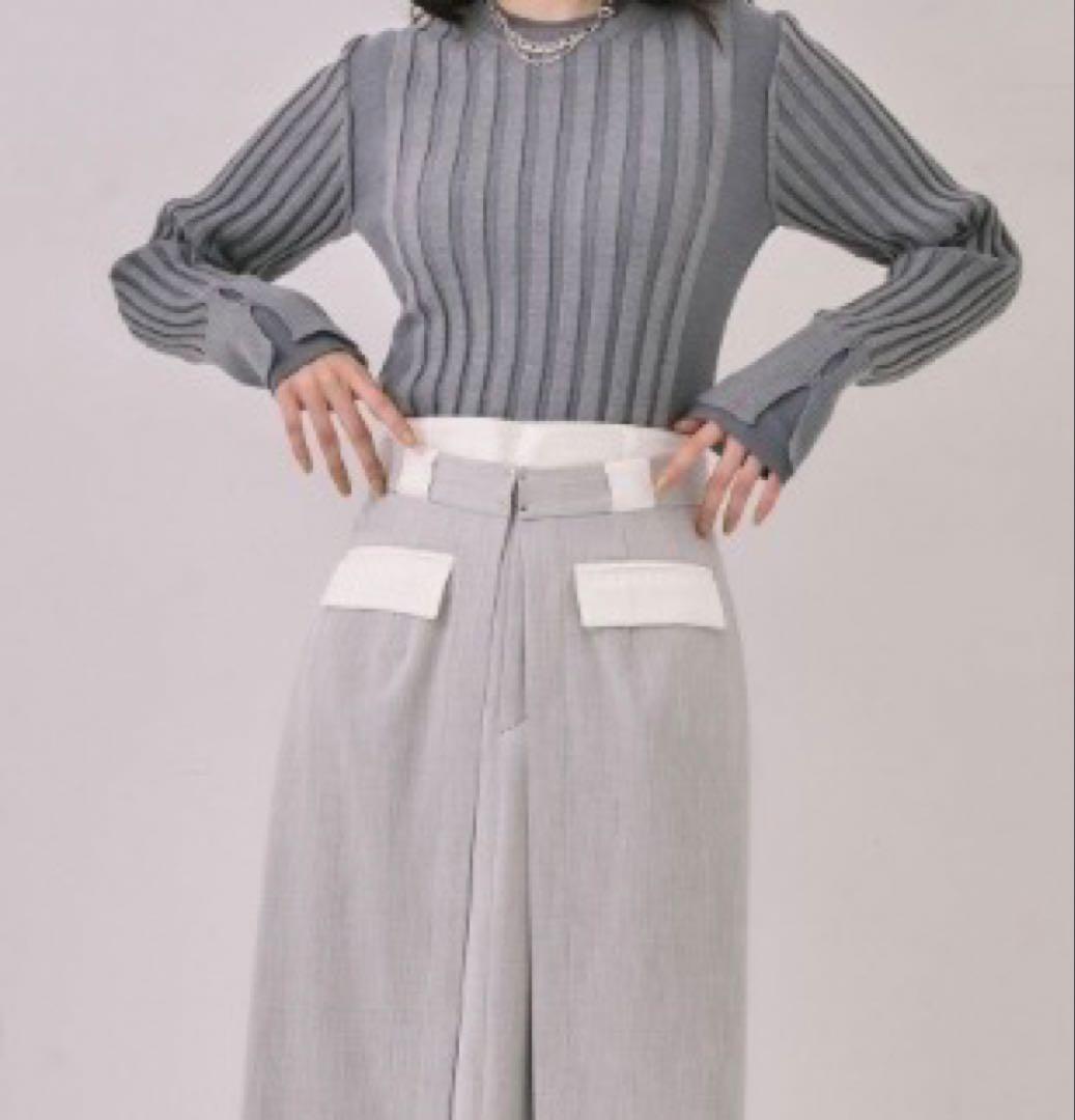 UNITED TOKYO リップルレイヤーニット