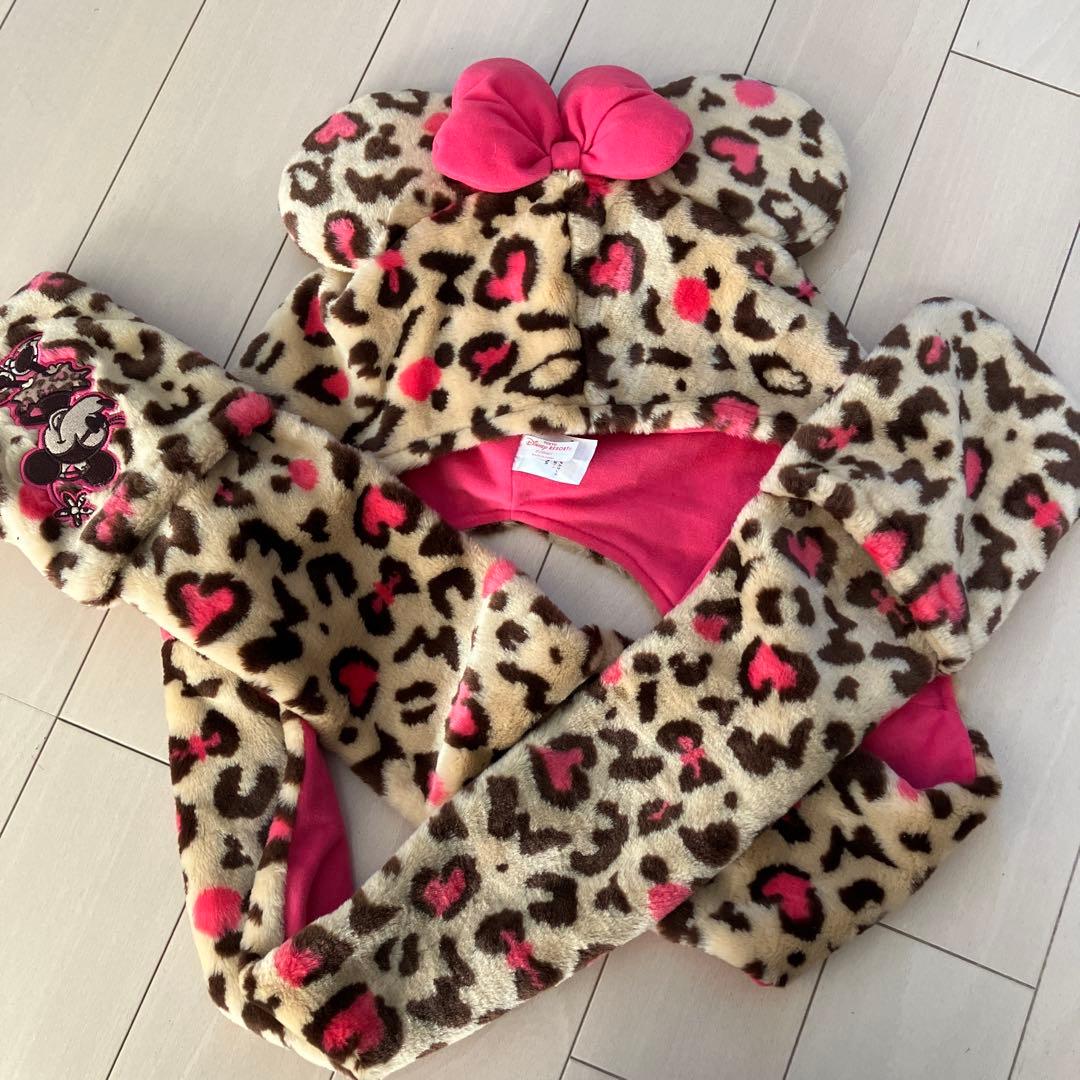 ミッキー・ミニー ヒョウ柄キャップ