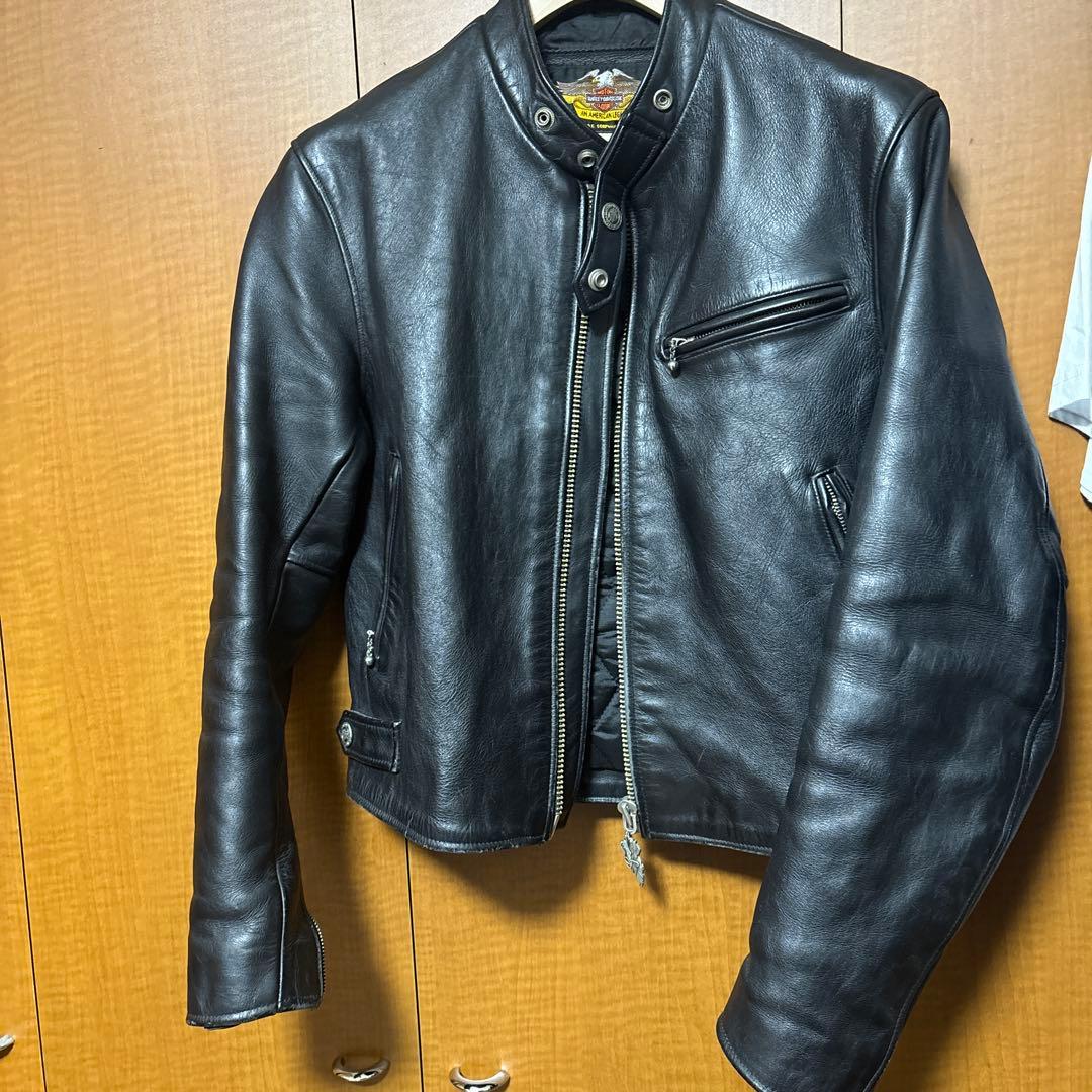 Harley-Davidson ブラック シングルライダースジャケット M