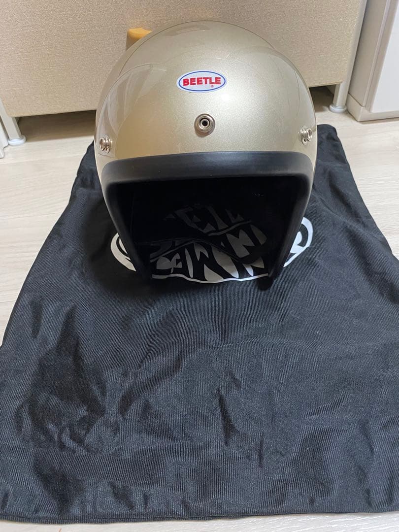 OCEAN BEETLE ジェットヘルメット シャンパンゴールド