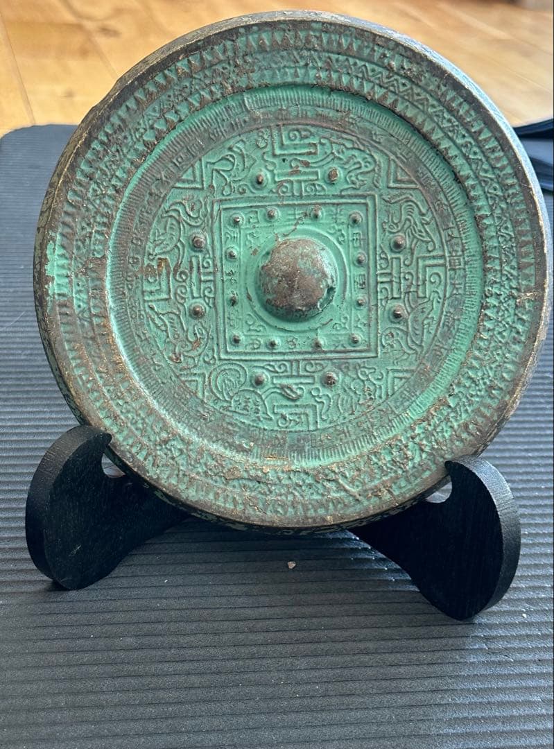 卑弥呼の鏡　青龍三年銘鏡　方格規矩四神鏡　レプリカ　青銅鏡　大田南5号墳