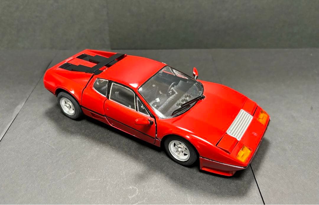 素人製作】マルイ フェラーリ512BB 1/24プラモデル完成品 - メルカリ