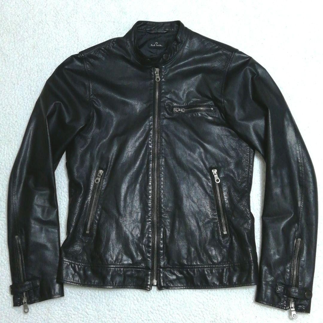 PS Paul Smith ポールスミス ラムレザーライダースジャケットM 羊革