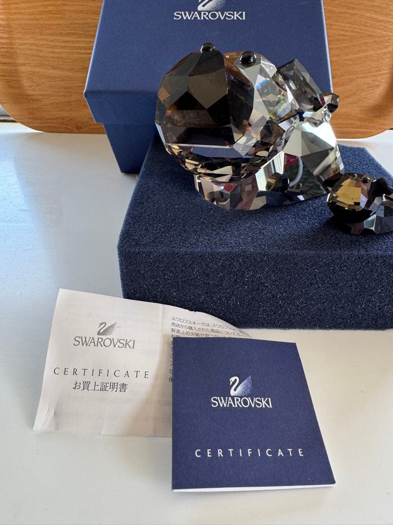 スワロフスキー Tomaso lovelots 特大サイズ　パグ　ブル　置物 Soulmatesブル | Swarovski