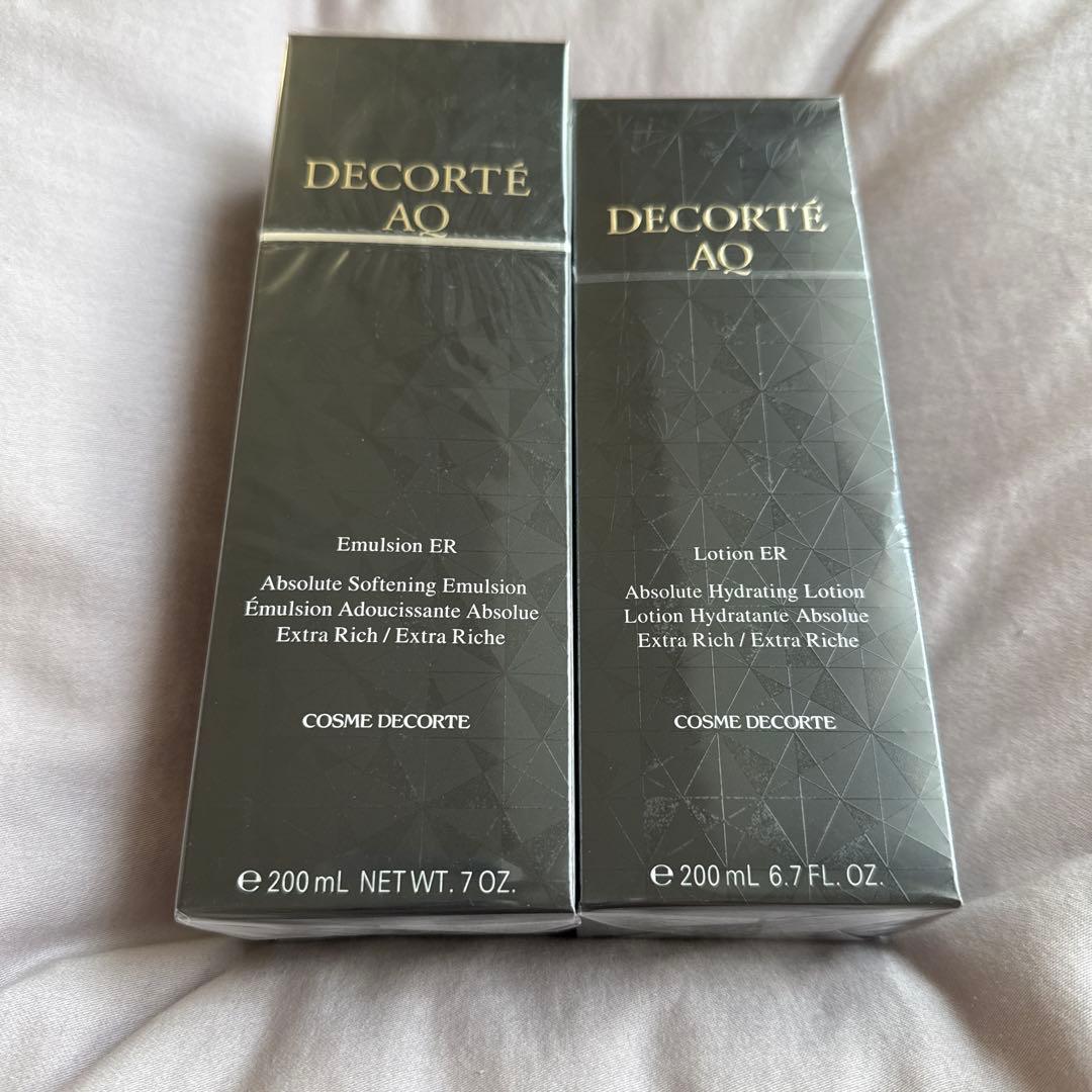 新品未使用 コスメデコルテ AQ エマルジョン・ローションセット しっとりタイプ DECORTE AQ コーセー コスメデコルテ AQ アブソリュートエマルジョン