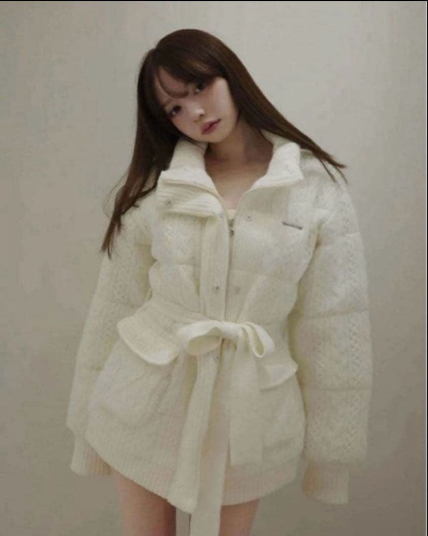 ジャケット・アウター andmary Mary quilting knit shape jacket