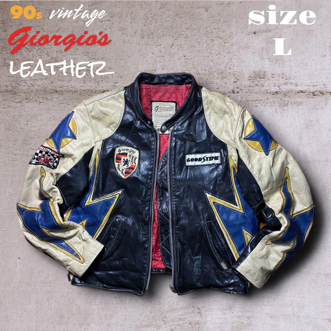 【激レア】90s GIORGIO レザーライダース 稲妻 ワッペン 刺繍 短丈 楽天市場】ジャケット G1フライトジャケット刺繍ワッペン ブルゾン MA