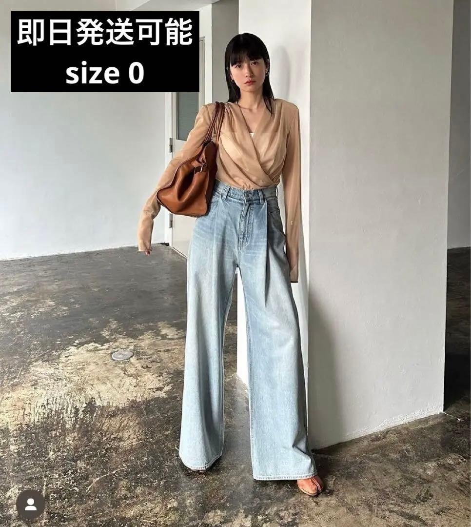 SuzuHirose×CLANE TUCK WIDE DENIM PANTS美品 - メルカリ