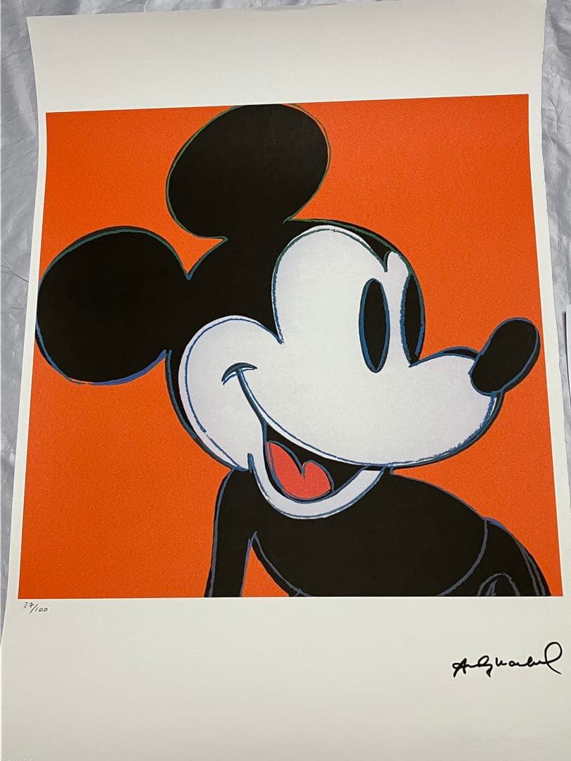 i*t様 【模写】限定100枚 アート品 アンディ・ウォーホル ミッキーマウス