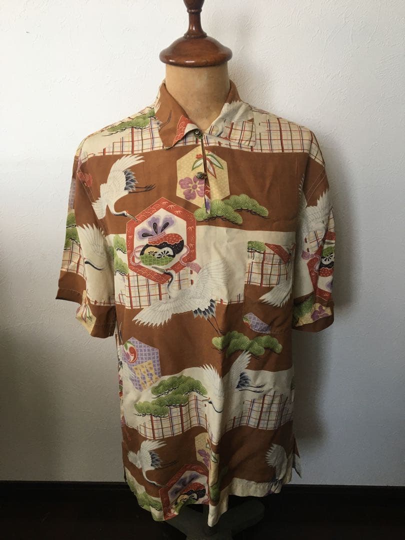 ヴィンテージ オリジナル和柄　アロハシャツ ハワイアンシャツ 楽天市場】☆クーポン配布!スーパーSALE☆ サンサーフ アロハシャツ