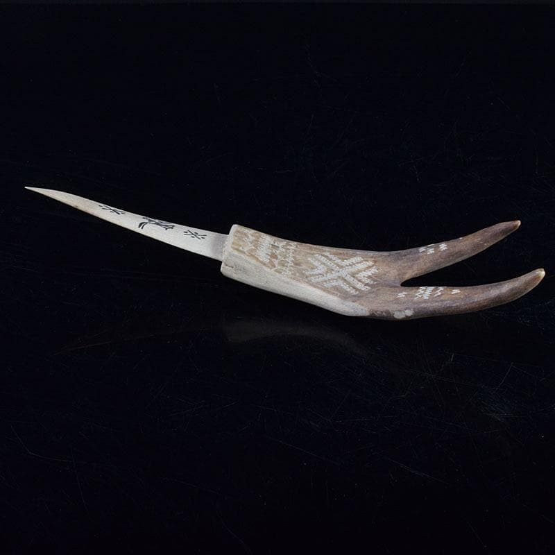 北欧伝統工芸 トナカイ鹿角 ペーパーナイフ V 9292 - メルカリ