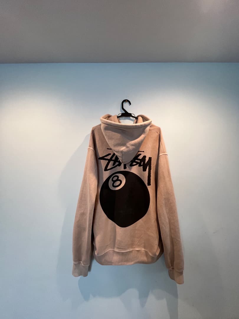 Stussy ベージュ パーカー Lサイズ