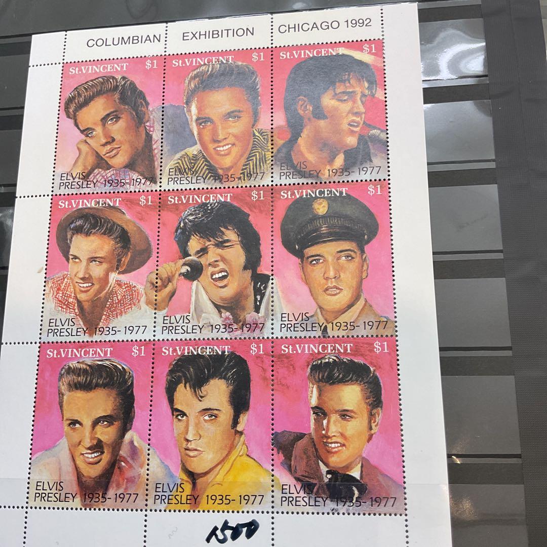 使用済み　切手　プレスリー　花　動物　乗り物　　　　　　　　　1235