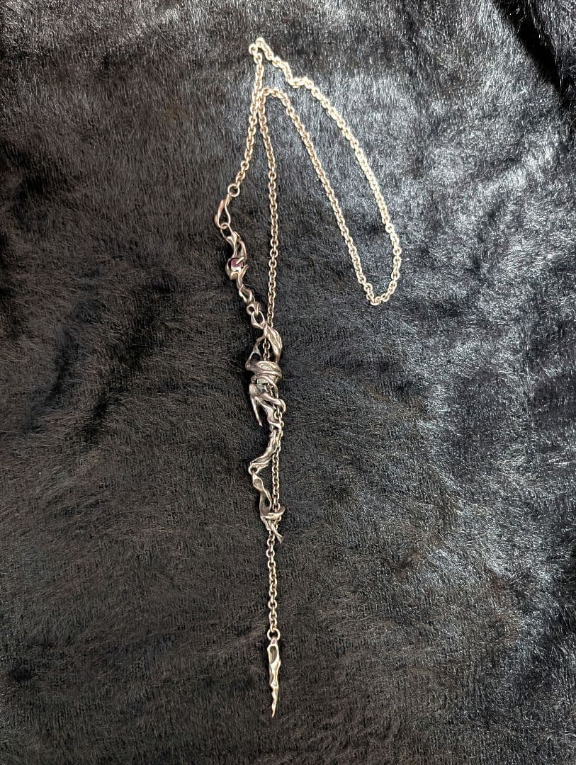 TAUJAN ネックレス チェーンタイ ガゼット 葵 オニキス タウジャン