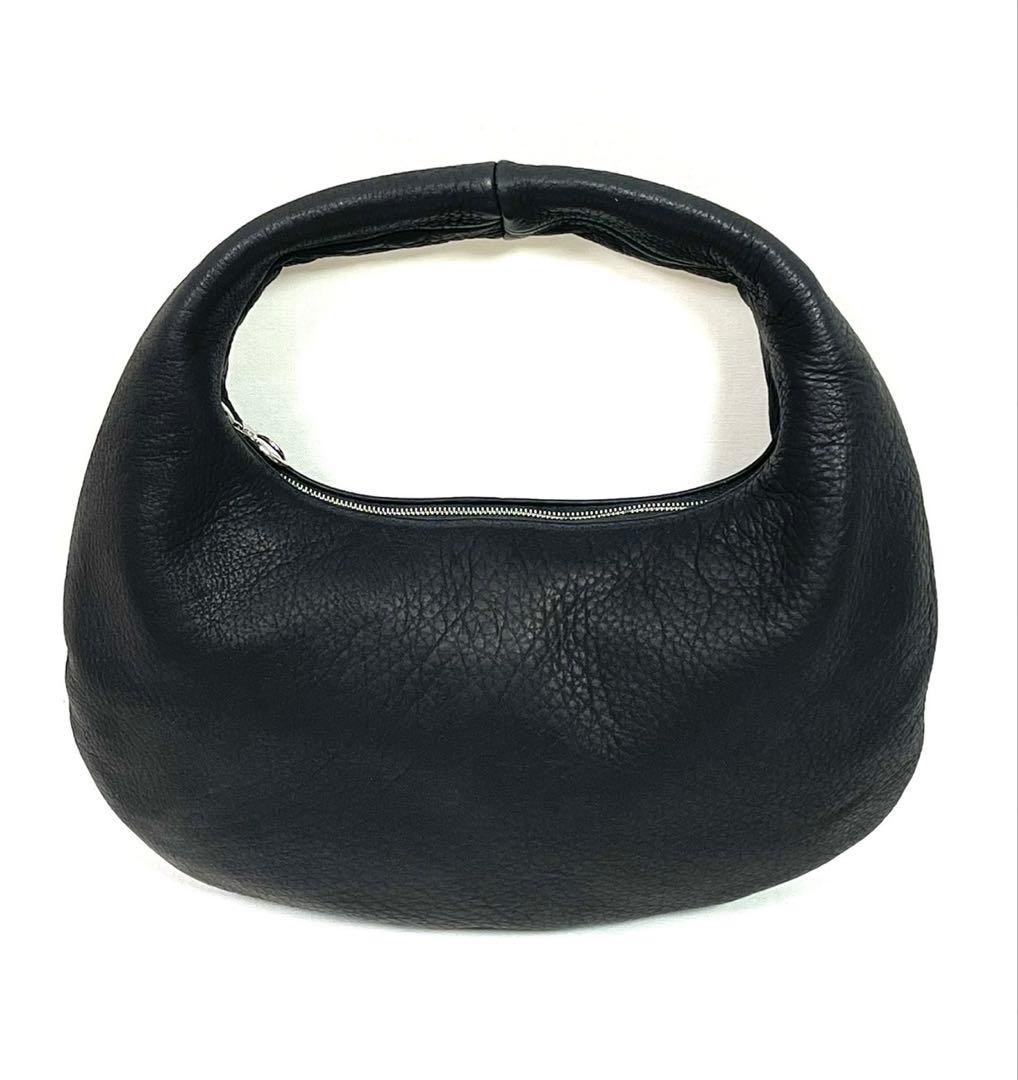 Aeta ワンショルダーバッグ　ブラック Aeta◇ショルダーバッグ/レザー/BLK/無地 : セカンドストリートYahoo